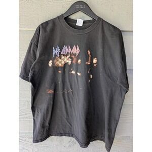 Vintage Def Leppard Shirt Mens XL Black Euphoria 1999 Rock Band Tee Cygnus 90s